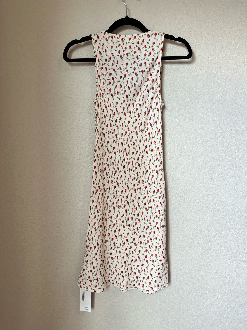 reformation calix madison floral sleeveless v-neck mini dress - Picture 4 of 8